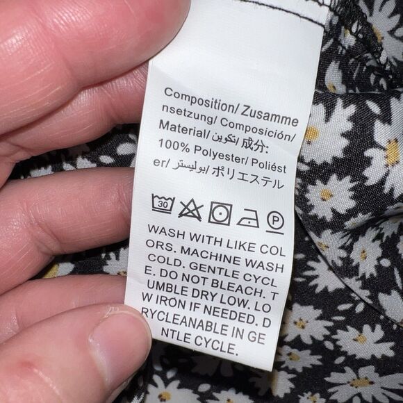 Shein Womens Strapless Sundress Mini Length Sunflower Print Pullover Size 0X - Picture 8 of 9